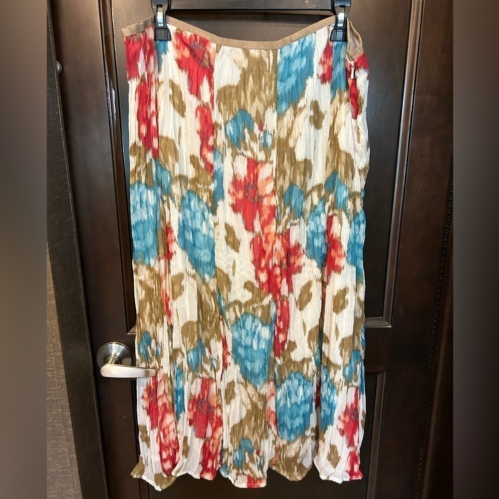 Christopher and banks gauzy maxi/midi length skirt. size 16